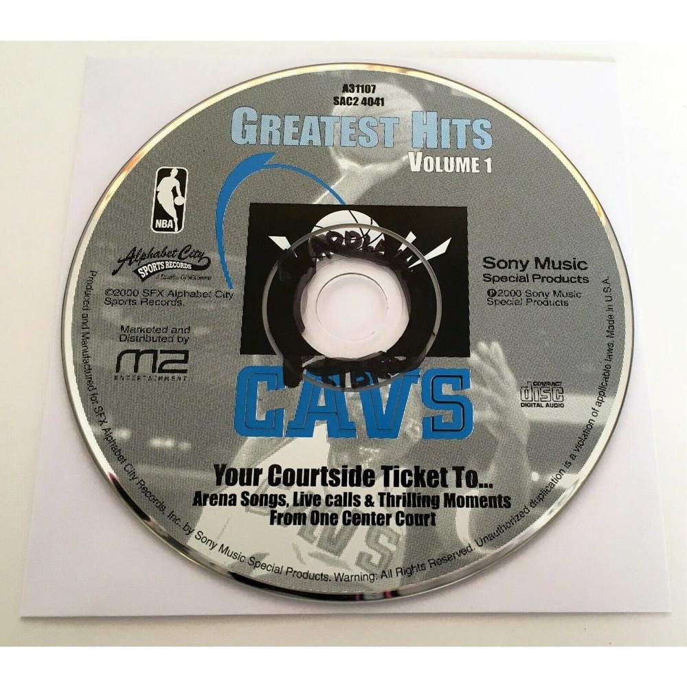 Greatest Hits Volume 1 Cleveland Cavaliers CD